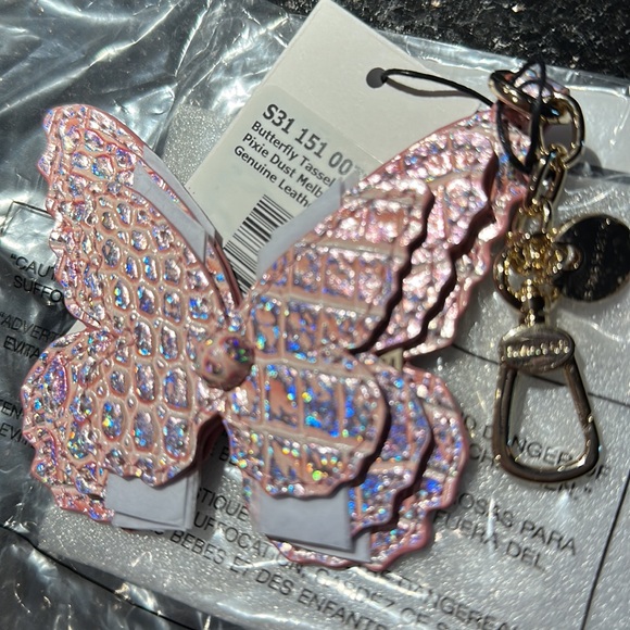 NWT Brahmin PINK Pixie Dust Butterfly Tassel 🦋 - Picture 3 of 9